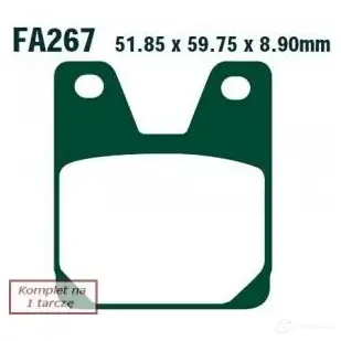 Тормозные колодки, комплект EBC fa267hh J4RCD S 1437394018