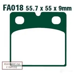 Тормозные колодки, комплект EBC 1437391814 fa018hh P 5KAM
