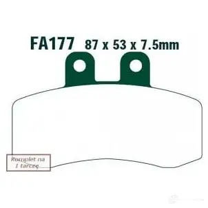 Тормозные колодки, комплект EBC fa177 1437391675 G4BZ GHL