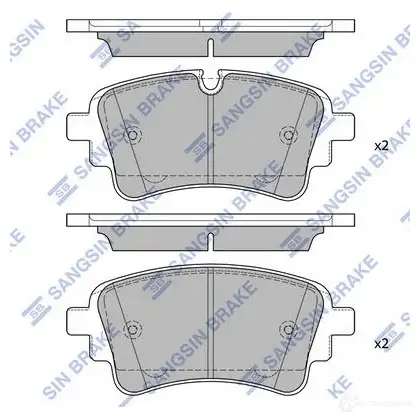 Тормозные колодки дисковые SANGSIN SP4474 1438180235 RF7 N4N изображение 0