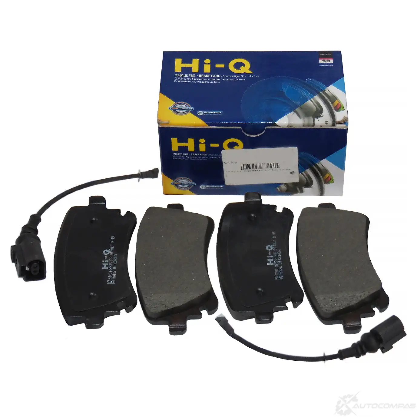 Тормозные колодки дисковые SANGSIN 1420938890 RA69 NM SP1818