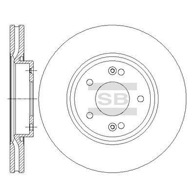 Тормозной диск SANGSIN Z1 TM0 1422788402 SD1086