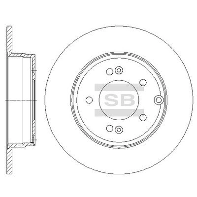 Тормозной диск SANGSIN SD1099 1422788695 G2X76 I6 изображение 0