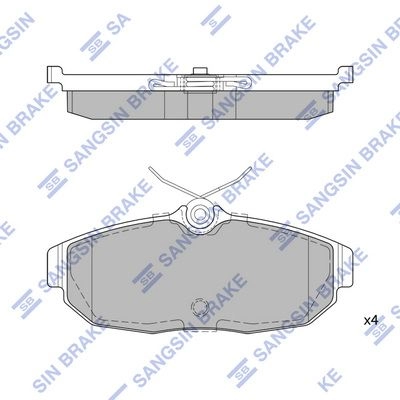 Тормозные колодки дисковые SANGSIN SP1803 V6NIW V 1439856468