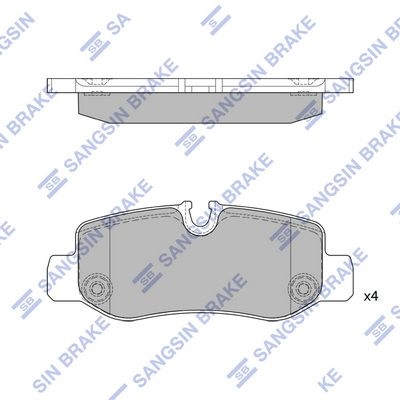 Тормозные колодки дисковые SANGSIN SP4130 Z6 UNC2Z 1439856732 изображение 0