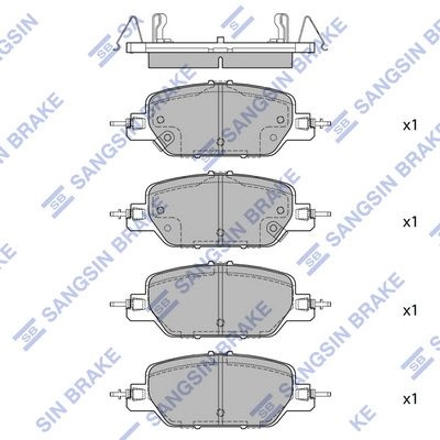 Тормозные колодки дисковые SANGSIN HII R6 SP4177 1436755711 изображение 0