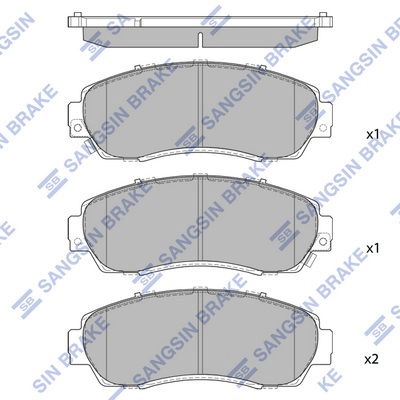 Тормозные колодки дисковые SANGSIN UCY HYA SP4282 1439856845 изображение 0