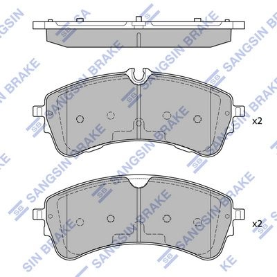Тормозные колодки дисковые SANGSIN SP4482 9NHL M 1439856981