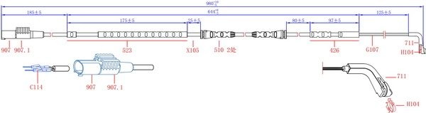 Датчик износа колодок SANGSIN DP FYOA SWS1705 1439914772 - Изображение 1
