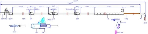 Датчик износа колодок SANGSIN SWS1707 KCHK YBB 1439914774 - Изображение 1
