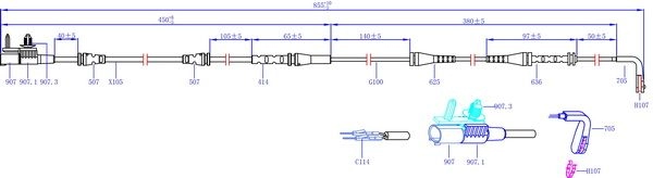 Датчик износа колодок SANGSIN SWS1710 OY QDKU3 1439914777 - Изображение 1