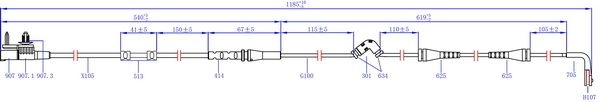 Датчик износа колодок SANGSIN 1439914778 SWS1711 Z DNPC - Изображение 1