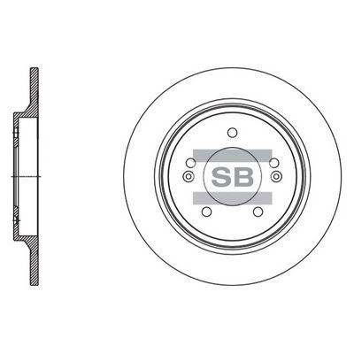 Тормозной диск SANGSIN SD1131 1439913884 5O TBV изображение 0