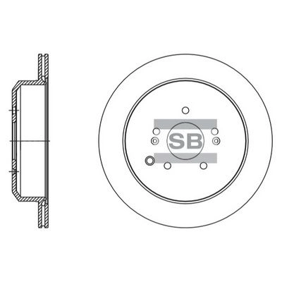 Тормозной диск SANGSIN 1422788708 SD1133 EJXTY D9 изображение 0