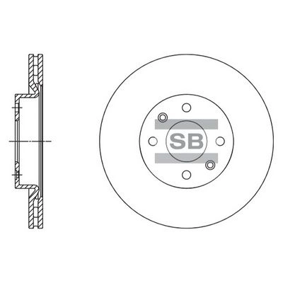 Тормозной диск SANGSIN SD3061 1439913967 X ZP003A изображение 0