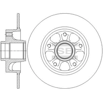 Тормозной диск SANGSIN SD3070 N MPKX 1439913976 изображение 0