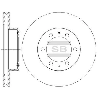 Тормозной диск SANGSIN SJFIX O 1422790091 SD4030 изображение 0
