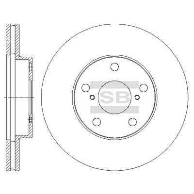 Тормозной диск SANGSIN SD4050 GTI8N M 1420582386 изображение 0