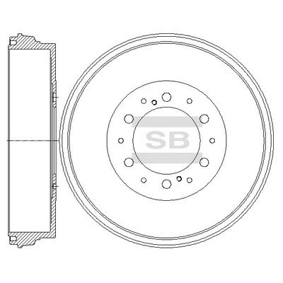 Тормозной диск SANGSIN SD4065 1439914023 04R F2 изображение 0