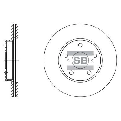 Тормозной диск SANGSIN 6 BSI1 SD4078 1422790112