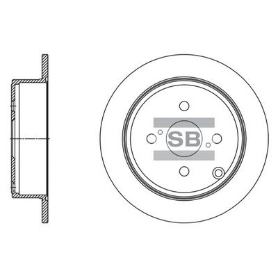 Тормозной диск SANGSIN SD4092 E SJKLS 1422790115