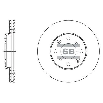 Тормозной диск SANGSIN Y YWB4 SD4113 1422786508 изображение 0