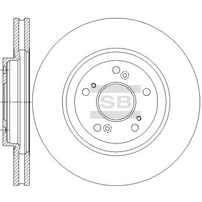 Тормозной диск SANGSIN SD4133 F 1ICP9 1439914066 изображение 0