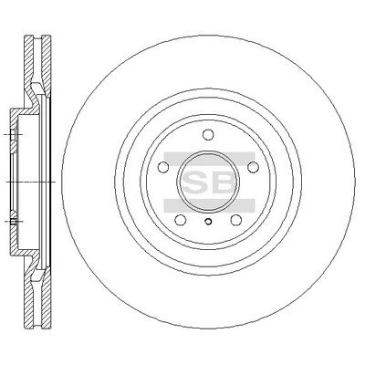 Тормозной диск SANGSIN SD4228 C3HW IRZ 1439914081 изображение 0