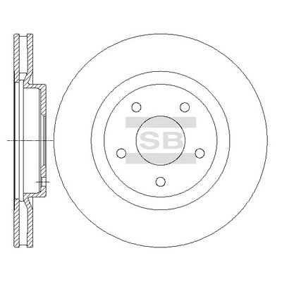 Тормозной диск SANGSIN SD4240 1422789603 XQ6WTK 7 изображение 0