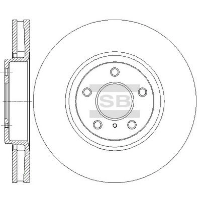 Тормозной диск SANGSIN 1 BDTK8 SD4247 1439914094 изображение 0