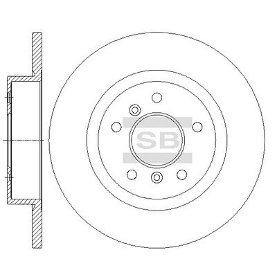 Тормозной диск SANGSIN 1439914098 SD4252 N G855U4 изображение 0