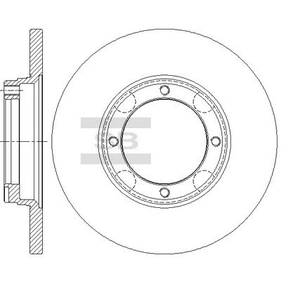 Тормозной диск SANGSIN 1L PE9Z5 1439914144 SD4339 изображение 0