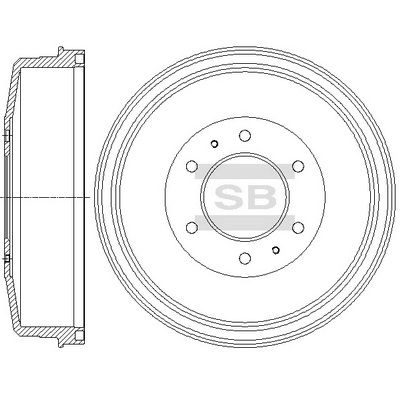 Тормозной диск SANGSIN SD4343 OEMM D 1439914148 изображение 0