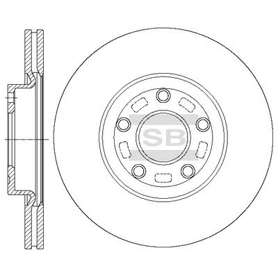 Тормозной диск SANGSIN SD4428 1439914180 EX 1RA9X