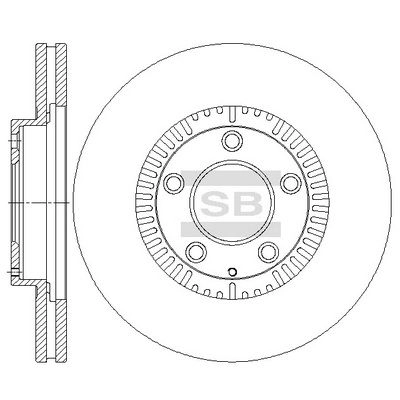 Тормозной диск SANGSIN SD4438 XR LBC 1439914187 изображение 0