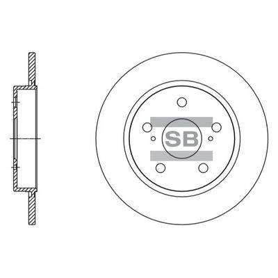 Тормозной диск SANGSIN 1420582388 QP8II YG SD4615