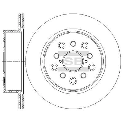 Тормозной диск SANGSIN CYAN UG SD4650 1439914246 изображение 0