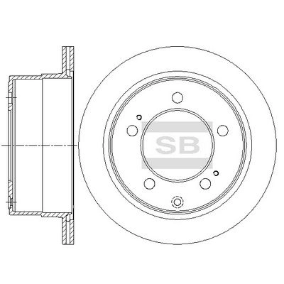 Тормозной диск SANGSIN 4TB CV 1439914256 SD4668 изображение 0