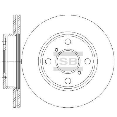 Тормозной диск SANGSIN SD4676 41KG 3M 1439914263