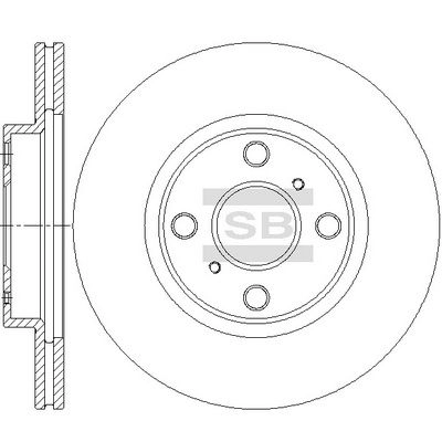 Тормозной диск SANGSIN SD4678 1439914265 RUTG P1 изображение 0