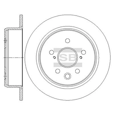 Тормозной диск SANGSIN X3RVY3 B SD4688 1439914274 изображение 0