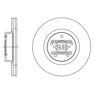Тормозной диск SANGSIN SD4702 UOBTD V 1422789938 изображение 0