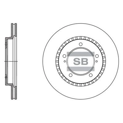 Тормозной диск SANGSIN SD4802 1439914298 HHV RNXT