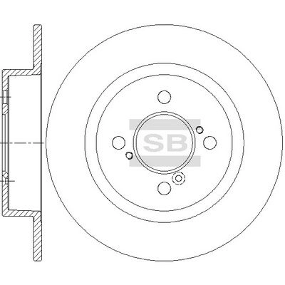 Тормозной диск SANGSIN SD4814 FHW 6S 1439914310 изображение 0