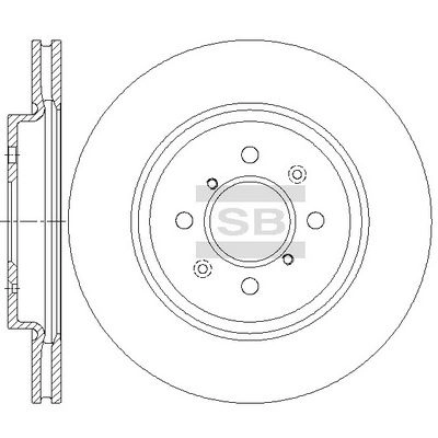 Тормозной диск SANGSIN SD4816 1439914311 EGR IU изображение 0