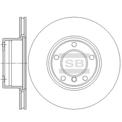 Тормозной диск SANGSIN SD5203 1439914358 CJBIV N изображение 0