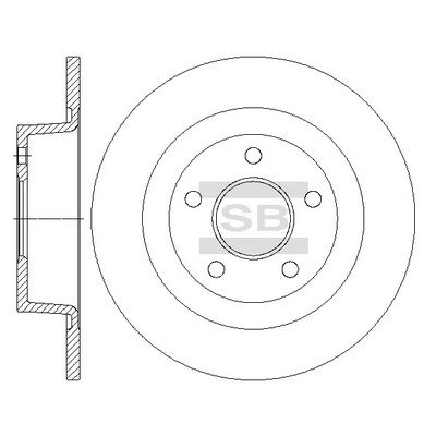 Тормозной диск SANGSIN SD5310 6B FCJC3 1439914390