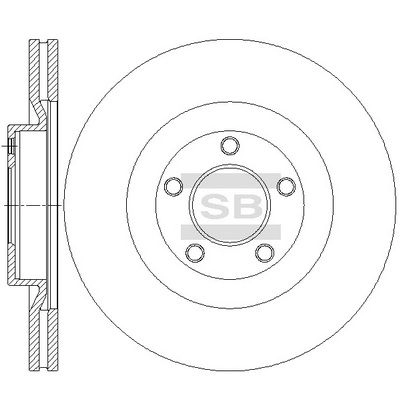 Тормозной диск SANGSIN SD5324 A T5S0 1439914401 изображение 0