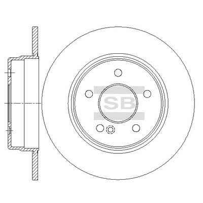 Тормозной диск SANGSIN U4NX QK SD5441 1439914450