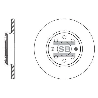 Тормозной диск SANGSIN 1439914464 5FX 94 SD5504